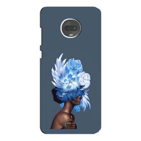 Чехлы (ART) Цветы на Motorola MOTO G7 Plus (VPrint) – Цветы на голове