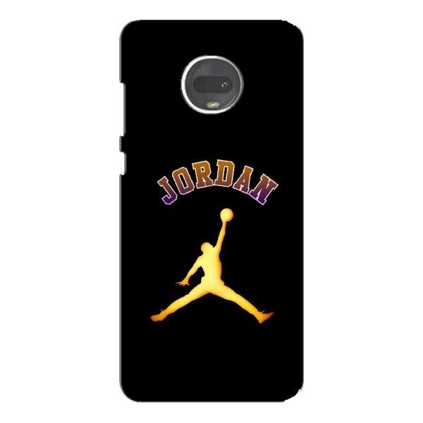 Чехлы для Motorola MOTO G7 Plus - с картинкой JORDAN (AlphaPrint) – Jordan Gold