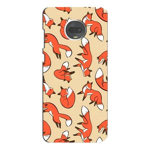 Чехлы с картинкой Лисички для Motorola MOTO G7 Plus (VPrint) – Лисички