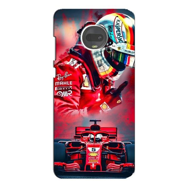 Чохли з Машинами на Моторола МОТО Г7 Плюс (VPrint) – Гонщик