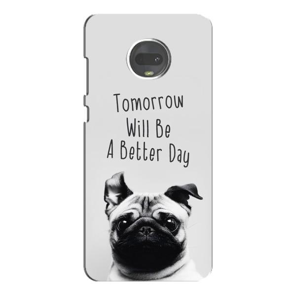 Чохли з собаками для Motorola MOTO G7 Plus (VPrint) – Смішний Мопс