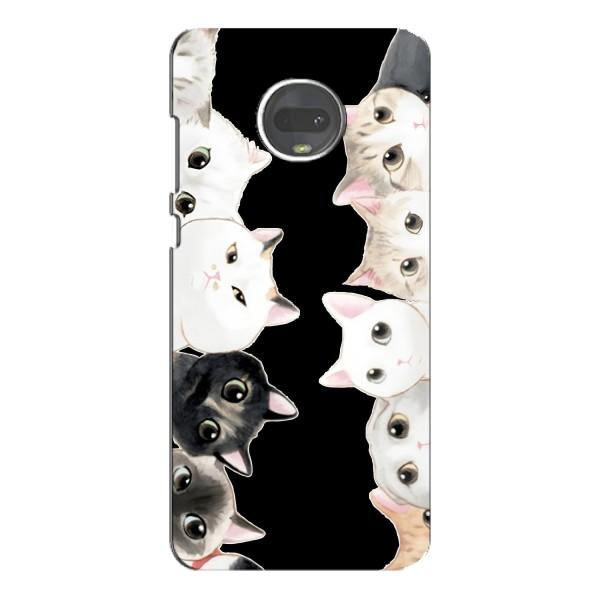 Чехол на Мото G7 Плюс с Котами (VPrint) – Взгляд котов