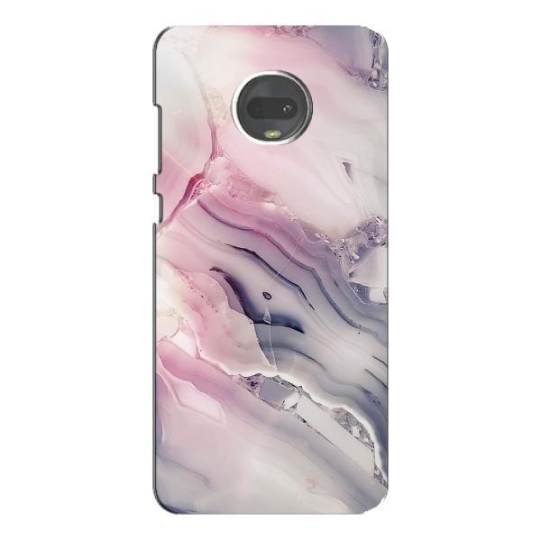 Мраморний чехол на Motorola MOTO G7 Plus (VPrint) – Пурпурний Мрамор