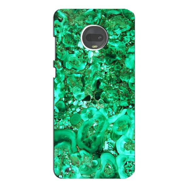 Мраморний чехол на Motorola MOTO G7 Plus (VPrint) – Салатовий Мрамор