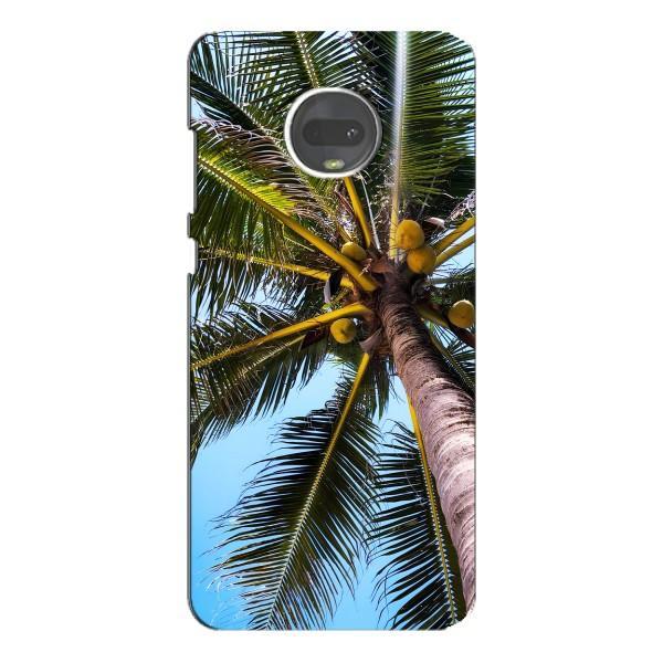 Силиконовый чехол с КАРТИНКАМИ лето для Motorola MOTO G7 Plus (AlphaPrint) – Пальма