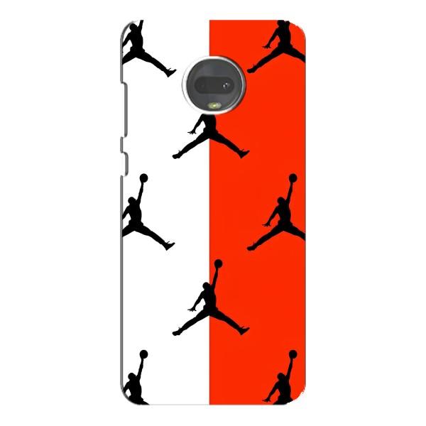 Чехлы для Motorola MOTO G7 - с картинкой JORDAN (AlphaPrint) – Лого Джордан