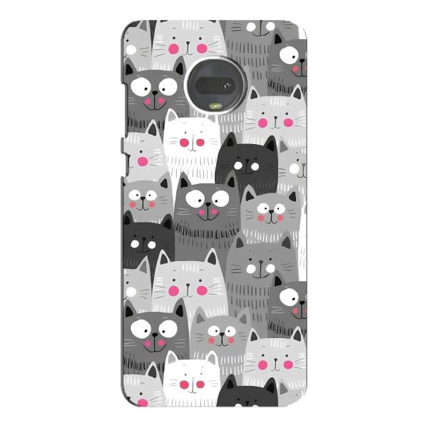 Чехлы с Котиками для Motorola MOTO G7 (VPrint) – Рисованные котики