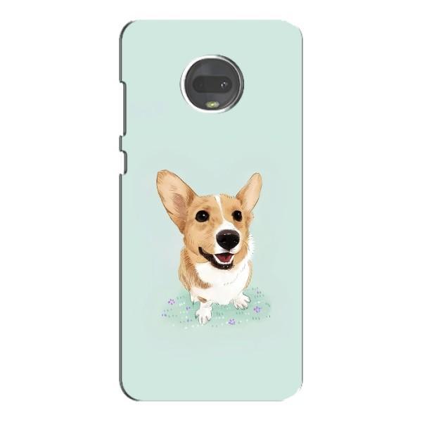 Чехлы с собаками для Motorola MOTO G7 (VPrint) – Корги