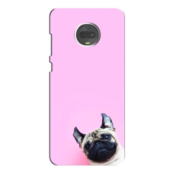 Чехлы с собаками для Motorola MOTO G7 (VPrint) – Смешная собака