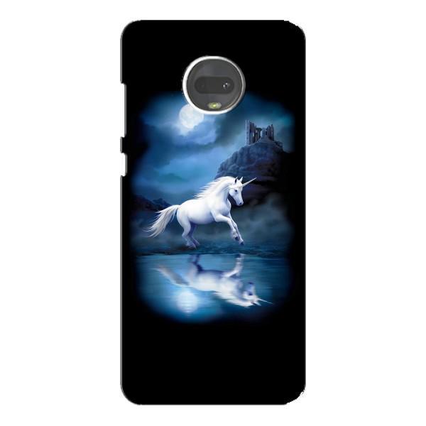 Чехол для Мото G7 - (Единорожки - Новинки) (AlphaPrint) – Единорог