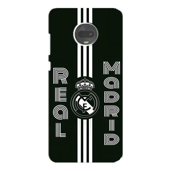 ФК Реал Мадрид чохли для Motorola MOTO G7 (AlphaPrint) – чорно білий Реал