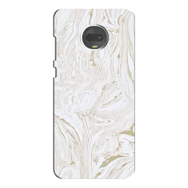 Мраморный чехол на Motorola MOTO G7 (VPrint) – Белый мрамор
