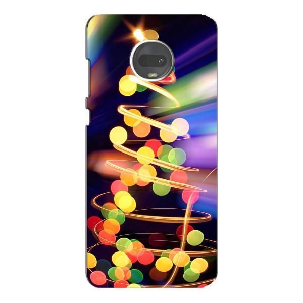 Новорічні Чохли для Моторола МОТО Ж7 (VPrint) – Ялинка в огоньках