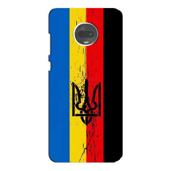 Украинские Чехлы для Motorola MOTO G7 с картинкой УПА (AlphaPrint) – Прапор УПА