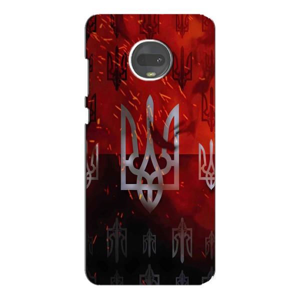 Украинские Чехлы для Motorola MOTO G7 с картинкой УПА (AlphaPrint) – ГЕРБ УПА