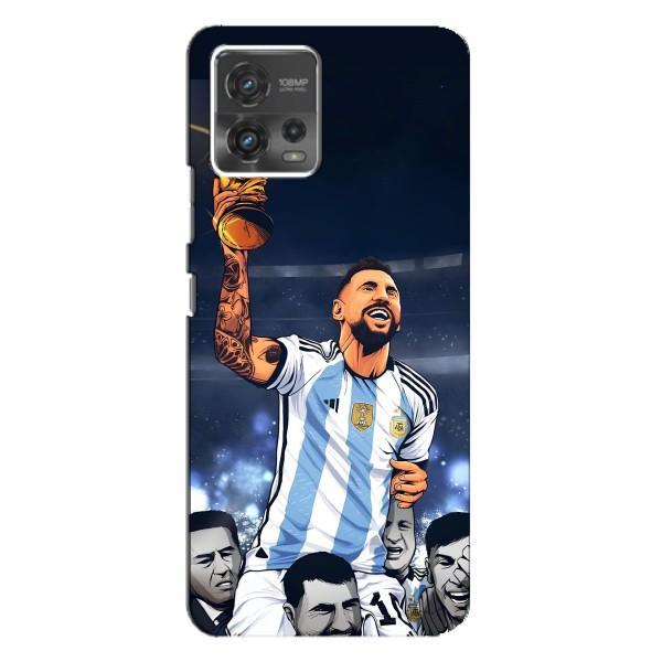 Чохли для Motorola MOTO G72 (Leo чемпіон) (AlphaPrint) – Мессі з кубком