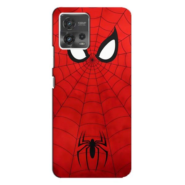 Чехол с человеком пауком для Motorola MOTO G72 - (AlphaPrint) – Паук (Марвел)