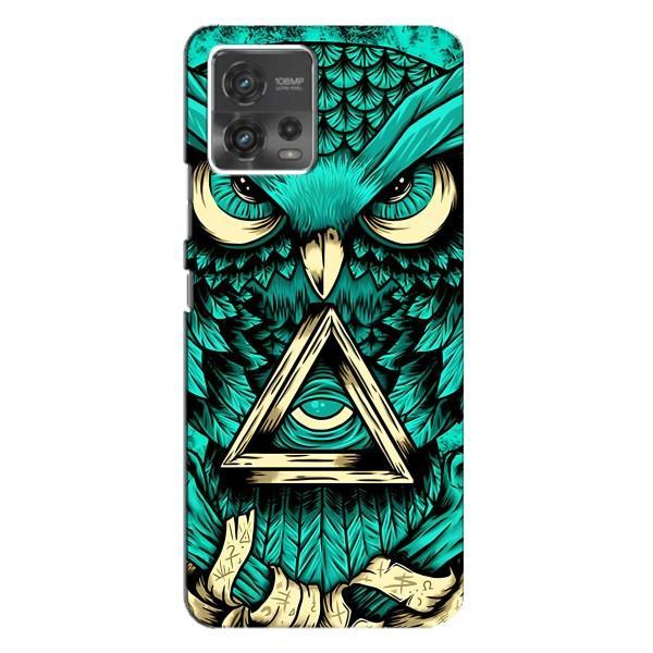 Чехол с птицами на Motorola MOTO G72 (VPrint) – Сова с глазом