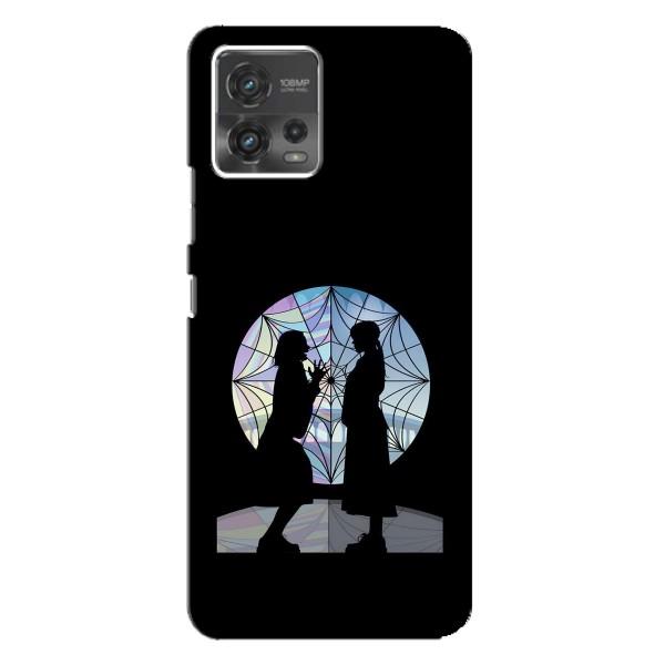 Чехлы Венсдей на Motorola MOTO G72 Уэнсдей (AlphaPrint) – комната Уэнздей