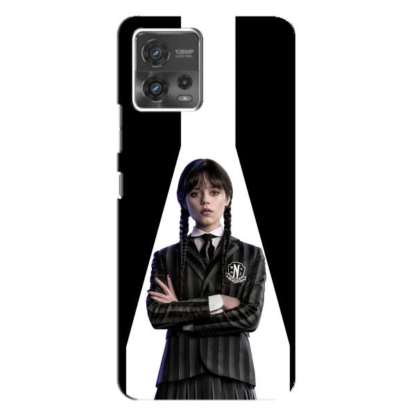 Чехлы Венсдей на Motorola MOTO G72 Уэнсдей (AlphaPrint) – W-Wednesday