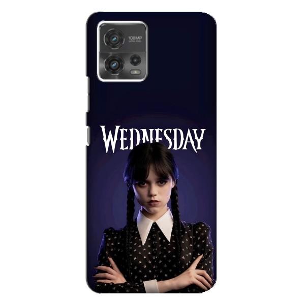 Чехлы Венсдей на Motorola MOTO G72 Уэнсдей (AlphaPrint) – Wednesday