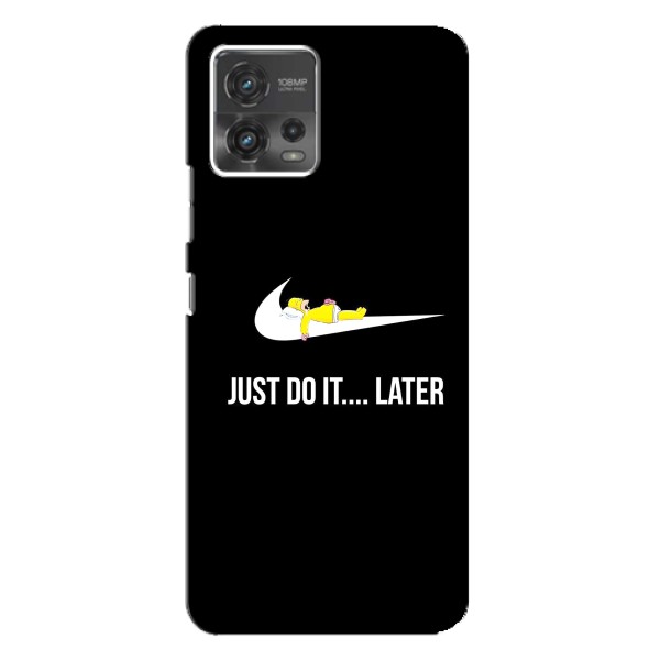 Чехол с логотипом Найк на Motorola MOTO G72 – Nike just do it