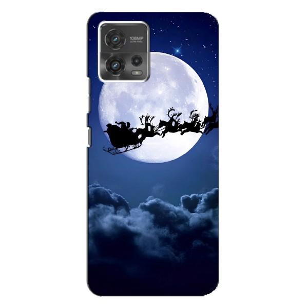 Новогодние Чехлы для Мото джи 72 (VPrint) – Санта - луна