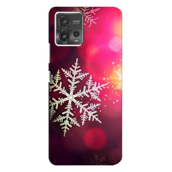 Новогодние Чехлы для Мото джи 72 (VPrint) – Снежинка