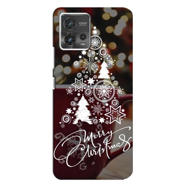 Рождественские Чехлы для Motorola MOTO G72 (VPrint) – Елочка узорная