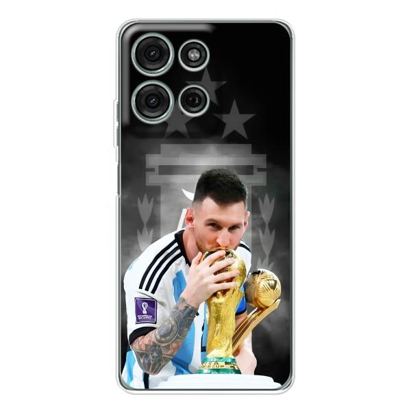 Чехлы для Motorola Moto G75 (Leo чемпион) (AlphaPrint) – Месси Чемпион