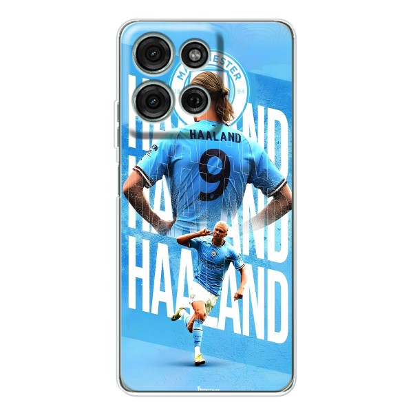 Чехлы с принтом для Motorola Moto G75 Футболист – Erling Haaland