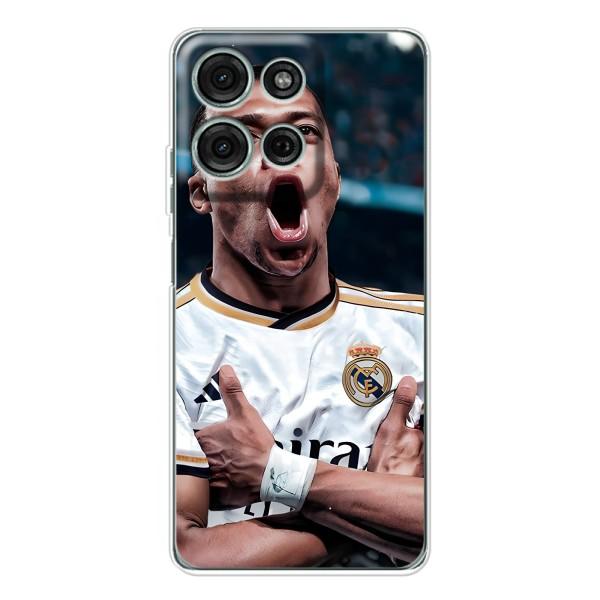 Чехол (TPU) с Футболистом на Motorola Moto G75 – Гол Мбаппе