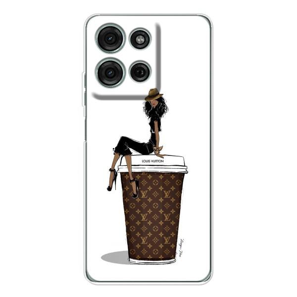 Чехлы Луи Витон для Motorola Moto G75 (AlphaPrint - LOUIS VUITTON) – кофе LOUIS VUITTON