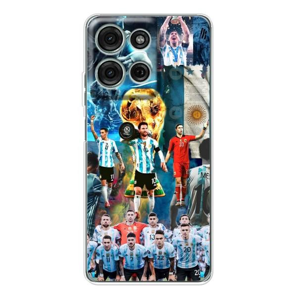 Чехлы Месси для Motorola Moto G75 (AlphaPrint) – Аргентина Месси