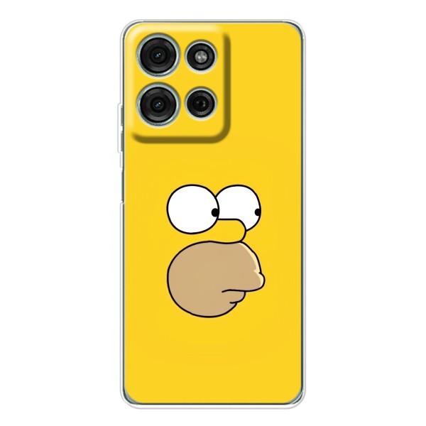 Чехол с Симпсонами для Motorola Moto G75 (VPrint)