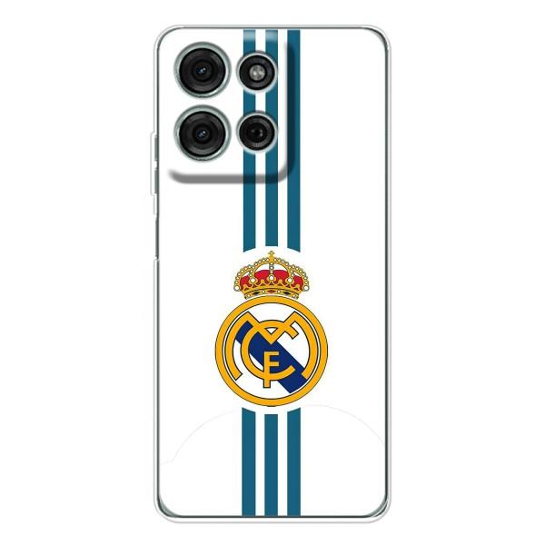 ФК Реал Мадрид чохли для Motorola Moto G75 (AlphaPrint) – Реал Мадрид на білому