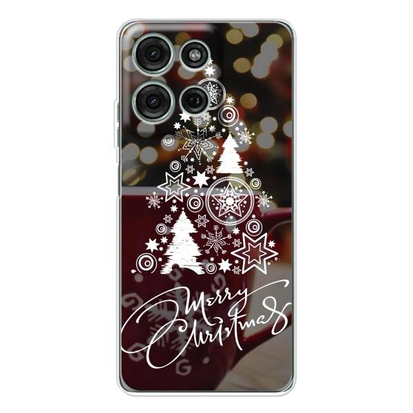 Різдвяні Чохли для Motorola Moto G75 (VPrint) – Ялинка яскрава