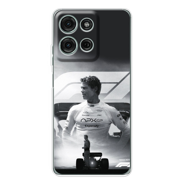 Чехол с прнтом Формула 1 на Motorola Moto G75 – Фон Формула-1