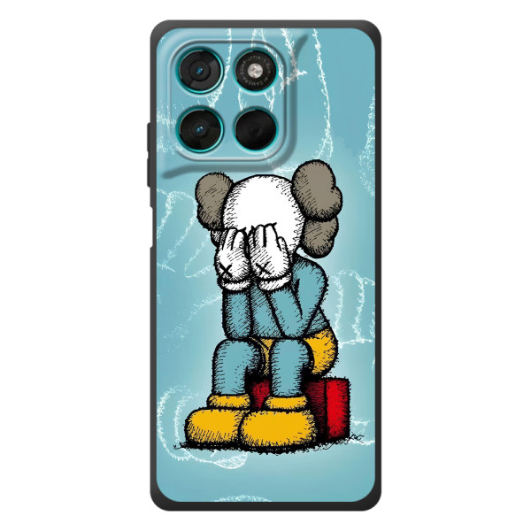 Чехлы для Motorola Moto G77 - Bearbrick Louis Vuitton (PREMIUMPrint)