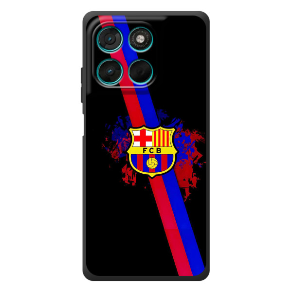 Чехол для Motorola Moto G77 (Барселона) – Лого Барсы