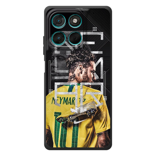 Чехол с принтом Неймар Жуниор на Мото Джи77 – Футболист Неймар