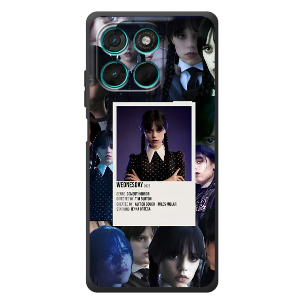 Чехлы Венсдей на Motorola Moto G77 Уэнсдей (AlphaPrint)