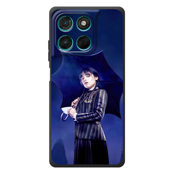 Чехлы Венсдей на Motorola Moto G77 Уэнсдей (AlphaPrint)