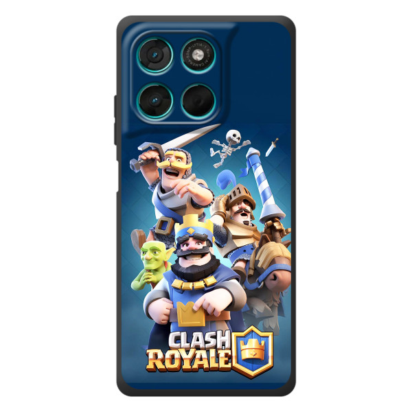 Чехол з героями Клеш Рояль для Motorola Moto G77 – Принц