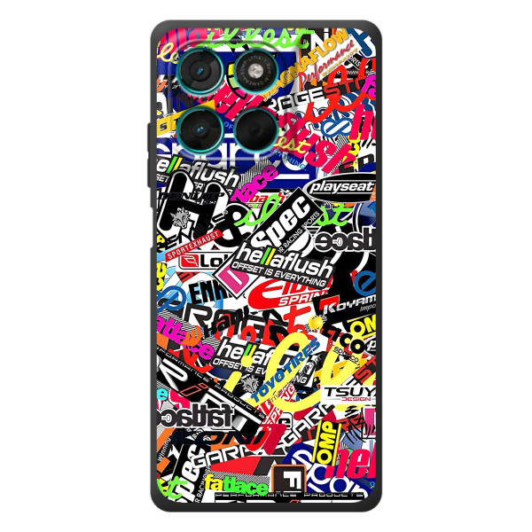 Яркие Чехлы с картинками для Motorola Moto G77 – Значки