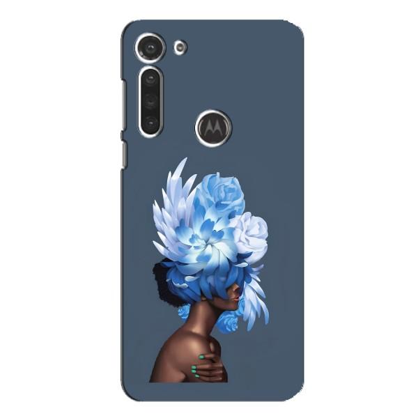 Чехлы (ART) Цветы на Motorola MOTO G8 (VPrint) – Квіти на голові