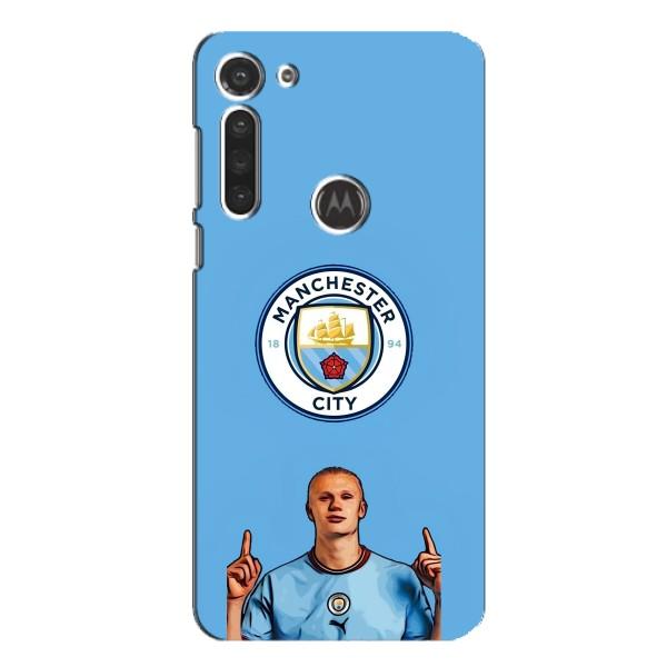 Чехлы с футболистом Ерлинг Холанд для Motorola MOTO G8 (AlphaPrint) – Холанд Манчестер Сити