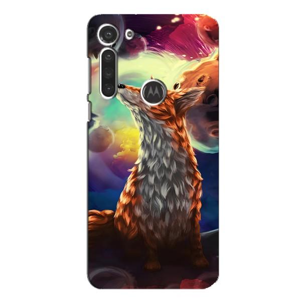 Чохли з картинкою Лисичка для Motorola MOTO G8 (VPrint) – Лисичка в космосі