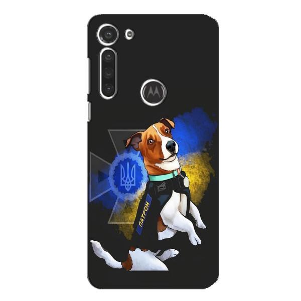 Чехлы с картинкой собаки Патрон для Motorola MOTO G8 (AlphaPrint) – Патрон собачка