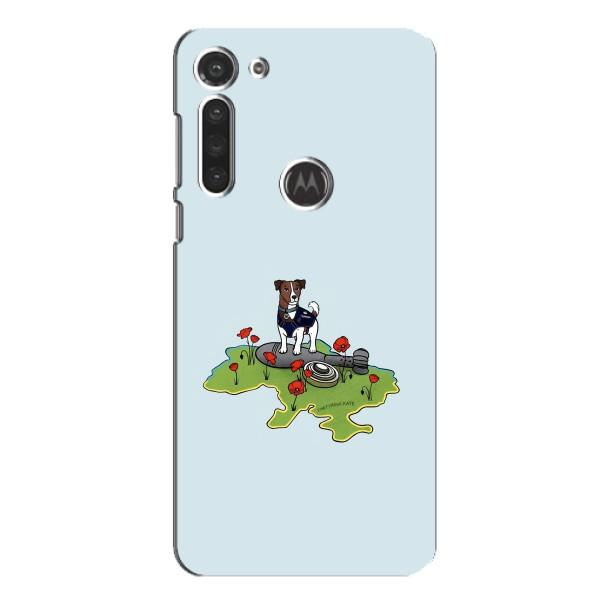 Чехлы с картинкой собаки Патрон для Motorola MOTO G8 (AlphaPrint) – Сапер Пес